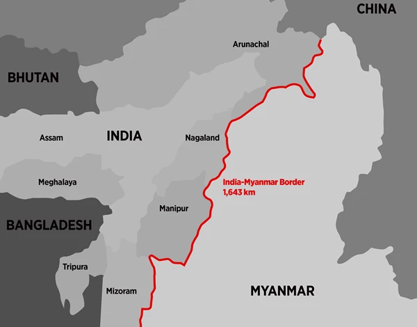 The India-Myanmar border