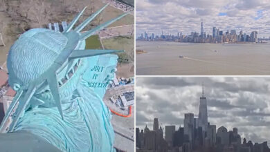 Live cam shows the impact of 4.8-magnitude earthquake in NYC -- with the Statue of Liberty visibly shaking