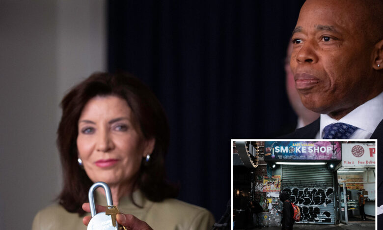 NY Gov. Kathy Hochul, NYC Mayor Eric Adams take victory lap on smoke shops crackdown — but enforcement hasn't even started yet