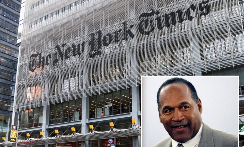 NY Times edits OJ Simpson obituary which stated 'his world was ruined'