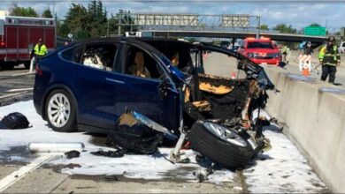 Highway accident in March 2018 near San Francisco that killed Apple engineer Walter Huang. 