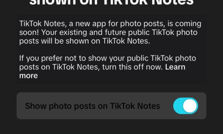 TikTok Notes app is ‘coming soon’ to rival Instagram with photo, text posts
