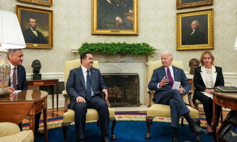 Biden meets with Iraqi Prime Minister Mohammed Shia al-Sudani at the White House
