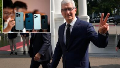 Apple sales drop, Tim Cook sees return to growth amid AI investment