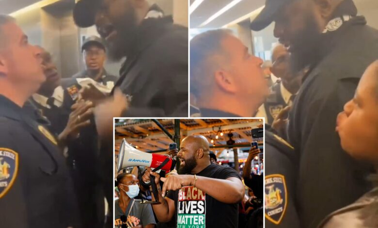 BLM Greater NY founder Hawk Newsome arrested while attending NYPD cop's manslaughter hearing