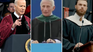 Biden, Fauci and Butker each deliver starkly different speeches -- and the best message gets vilified