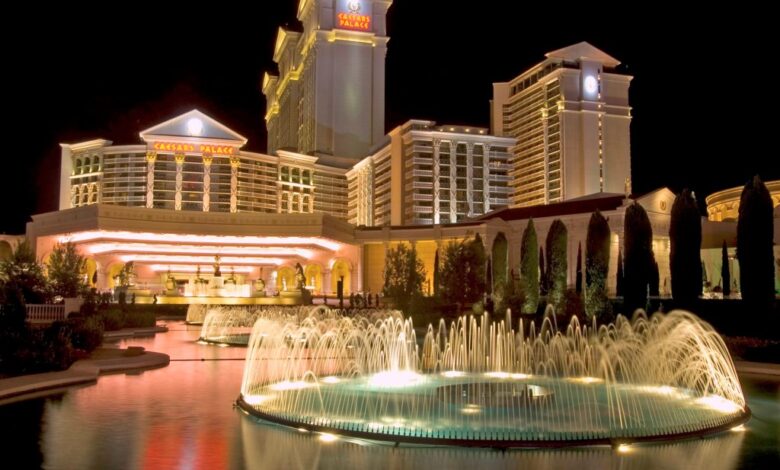 Shares of Caesars Entertainment, which owns Caesars Palace on the Las Vegas Strip, jumped 15%.