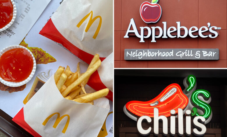 Chili’s and Applebee’s woo inflation-weary diners as fast food prices continue to climb