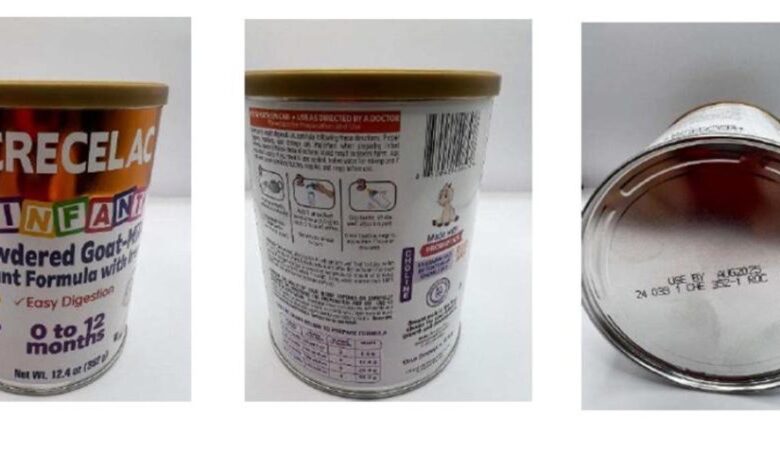 Crecelac and Farmalac-branded infant formula