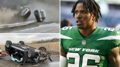 Jets cornerback Brandin Echols loses control of sports car at 84 mph, runs motorist off road in horrifying crash, newly surfaced video shows