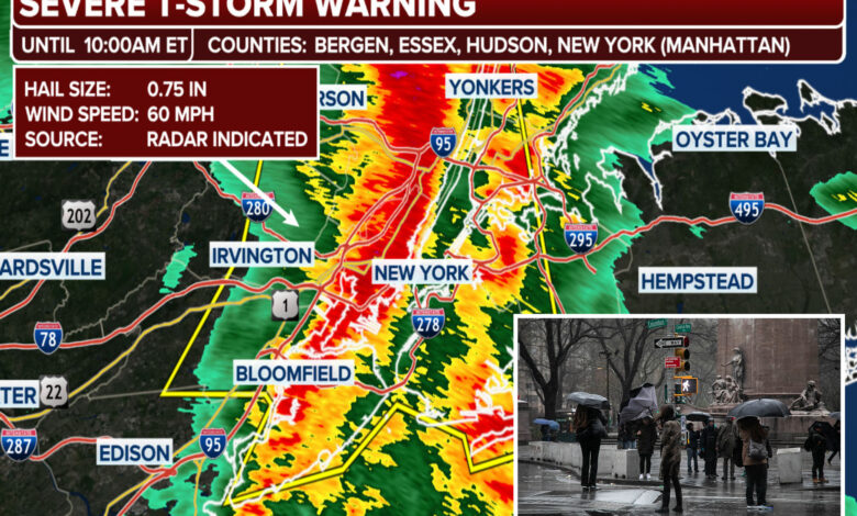 NYC-area flights grounded as severe weather, thunderstorms pummel metro region