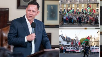 Peter Thiel was trapped at Cambridge University by anti-Israel protesters