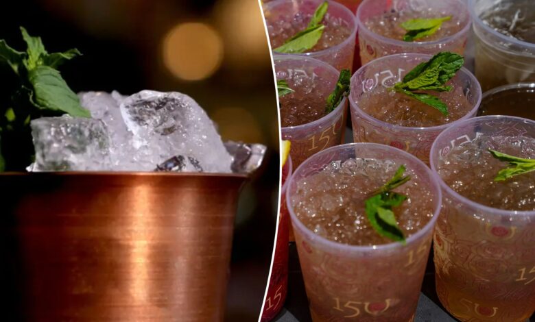 The famous Mint Julep recipe served at the Kentucky Derby