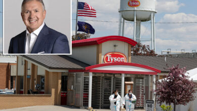 Tyson Foods' shares tumble 9% as inflation crimps meat demand