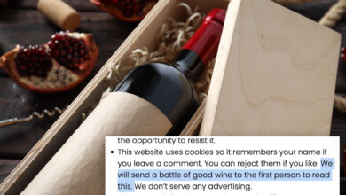 UK biz offered free wine in small print, only claimed months later