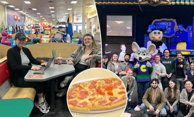 We work remotely from Chuck E. Cheese — our 9-to-5s should be fun, too