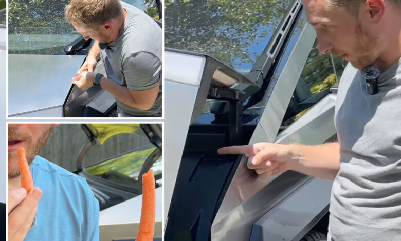 YouTuber uses finger to test Cybertruck trunk sensor -- and it doesn't go well