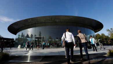 Steve Jobs Theater at Apple headquarters in Cupertino, Calif.