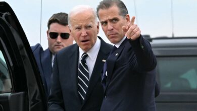 Hunter Biden, his wife Melissa Cohen Biden and US first lady Jill Biden leave the federal court after the jury finds him guilty on all three counts in his trial on criminal gun charges, in Wilmington, Delaware on June 11, 2024.