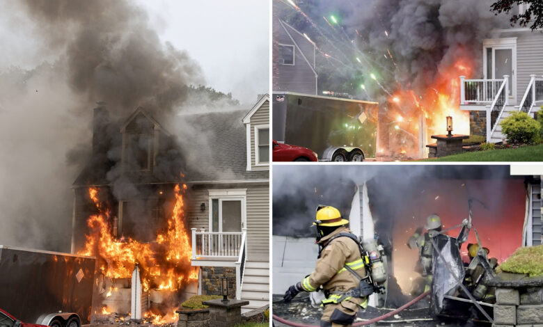 Bomb squad to deliberately burn down fire-damaged Conn. home after finding enormous trove of fireworks inside