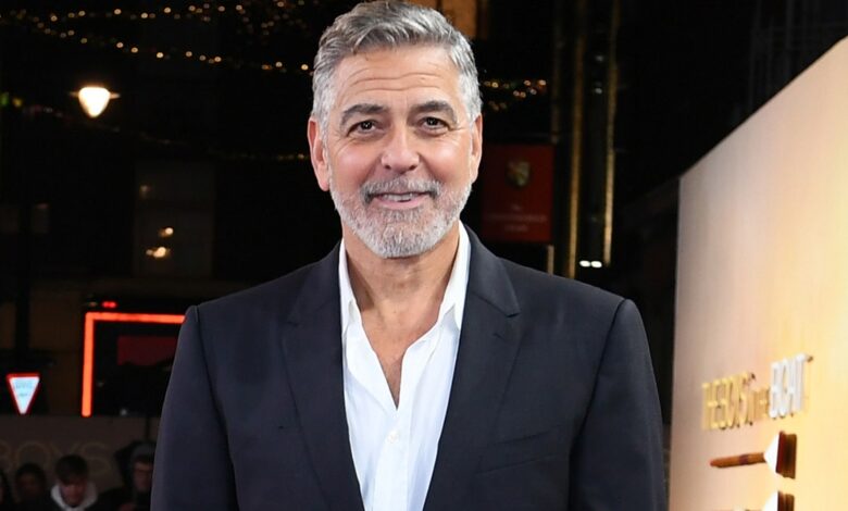 George Clooney at the premiere of "The Boys on the Boat"