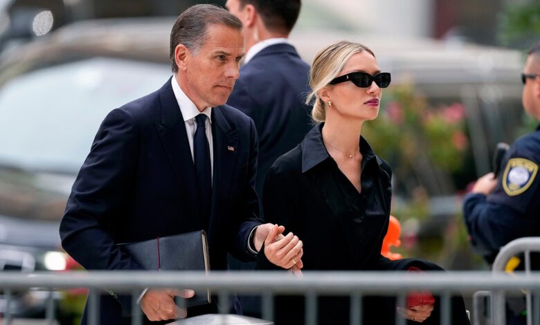 Hunter Biden and Melissa Cohen Biden arrive at federal court