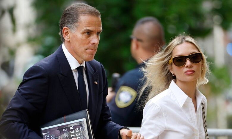 Hunter Biden and Melissa Cohen Biden arrive at federal court