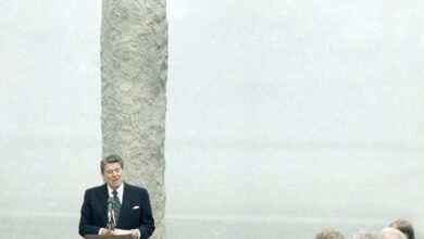 Biden’s visit to Normandy for the 80th anniversary of the D-Day invasion was overshadowed from the start by Reagan’s exceptional speech at the same spot 40 years earlier.