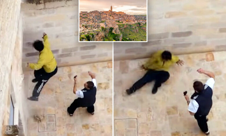 London-based parkour group, Team Phat, damages historic Italy UNESCO site