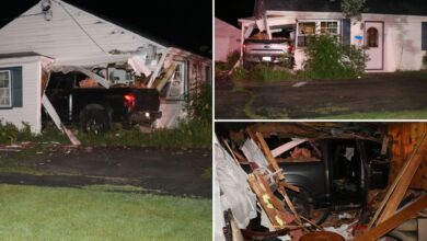 New York alleged drunk driver John Osetkowski smashes pickup truck into upstate home