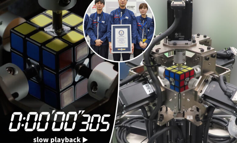 Robot breaks Guinness World Record for solving Rubik's Cube — 10 times faster than any human