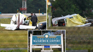 2 killed after small plane crashes during takeoff at MacArthur Airport on Long Island