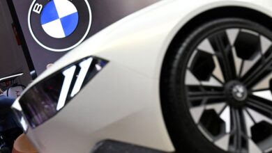 BMW car and logo