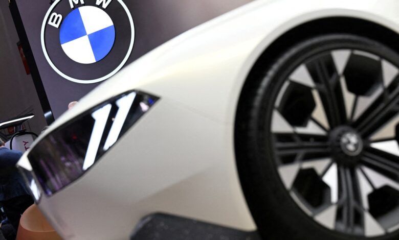 BMW car and logo