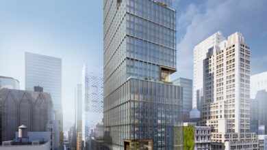 Extell’s planned, one million square-foot mixed-use tower at 570 Fifth Ave.