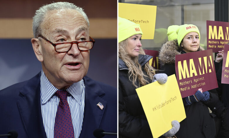 Chuck Schumer faces heat as landmark bill to protect kids online stalls in Congress