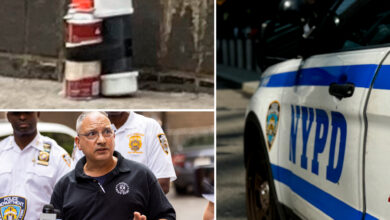 Cousins busted with possible explosive device, machete outside NYC police station 
