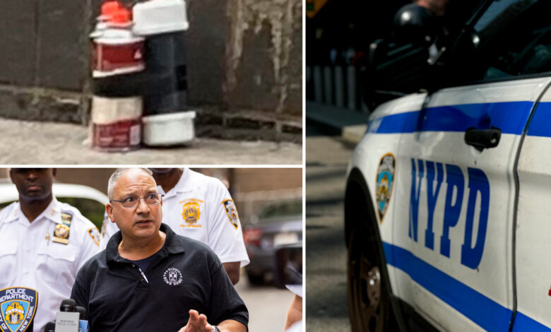 Cousins busted with possible explosive device, machete outside NYC police station 