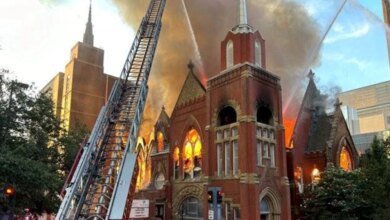 Historic First Baptist Dallas Sanctuary Burns in Four-Alar...... | News & Reporting