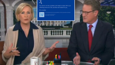 Joe Scarborough jokes 'Morning Joe' producer 'has excuse' to black out show over Microsoft outage