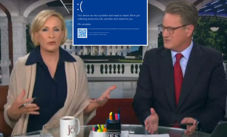 Joe Scarborough jokes 'Morning Joe' producer 'has excuse' to black out show over Microsoft outage