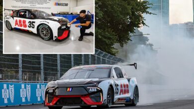 NASCAR unveils its first electric racecar