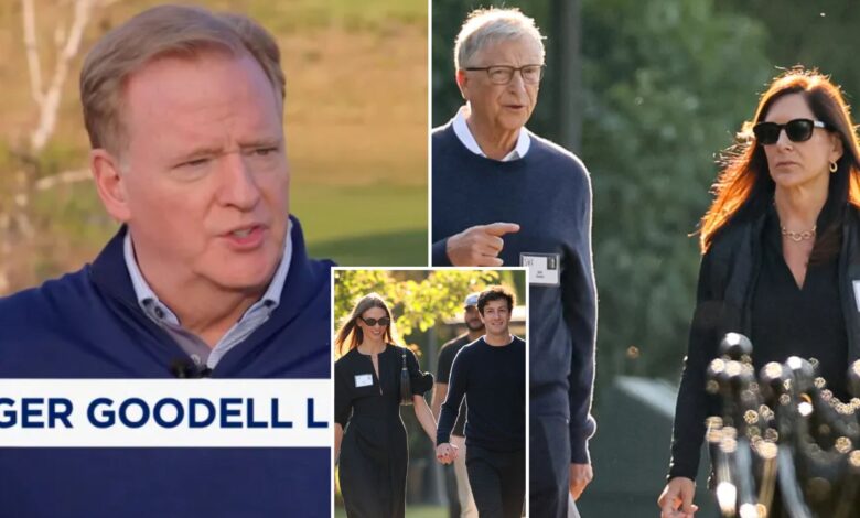 Roger Goodell talks NFL private equity deals, Bill Gates spotted with girlfriend in Sun Valley