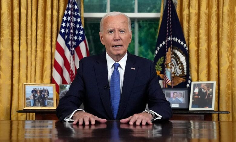 Biden speaks from Oval Office