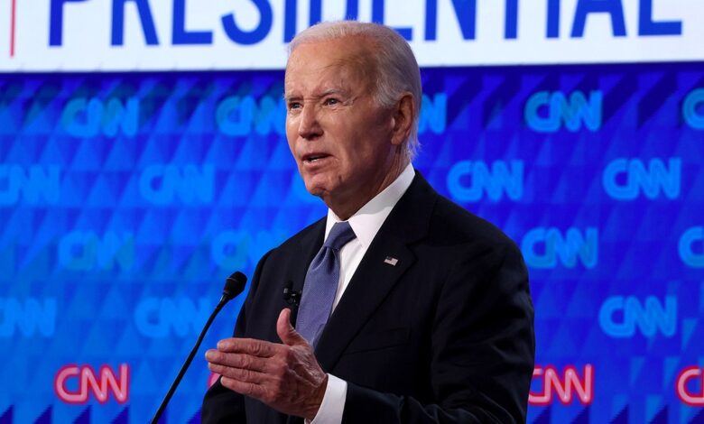 President Biden at debate