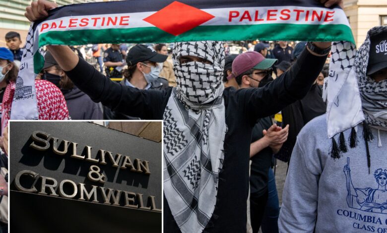 White-shoe law firm to screen job applicants for anti-Israel protests