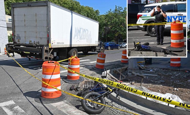 16-year-old boy killed after truck crashes into e-bike on NYC street: police