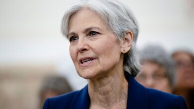 Green Party presidential candidate, Jill Stein, waiting to speak at a board of elections meeting at City Hall in Philadelphia