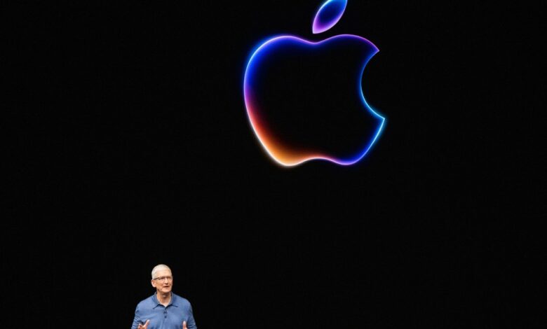 Apple CEO Tim Cook speaks during Apple's annual Worldwide Developers Conference in June.