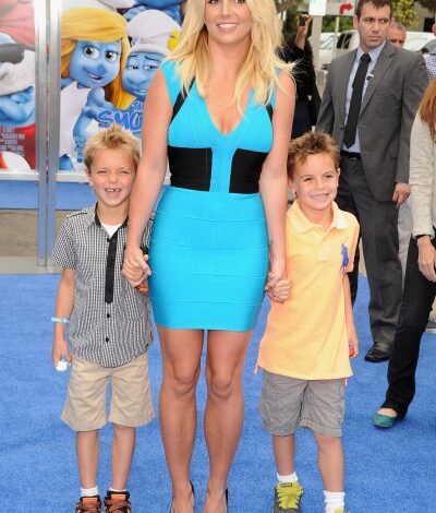 Britney Spears and her sons Sean Federline and Jayden James Federline